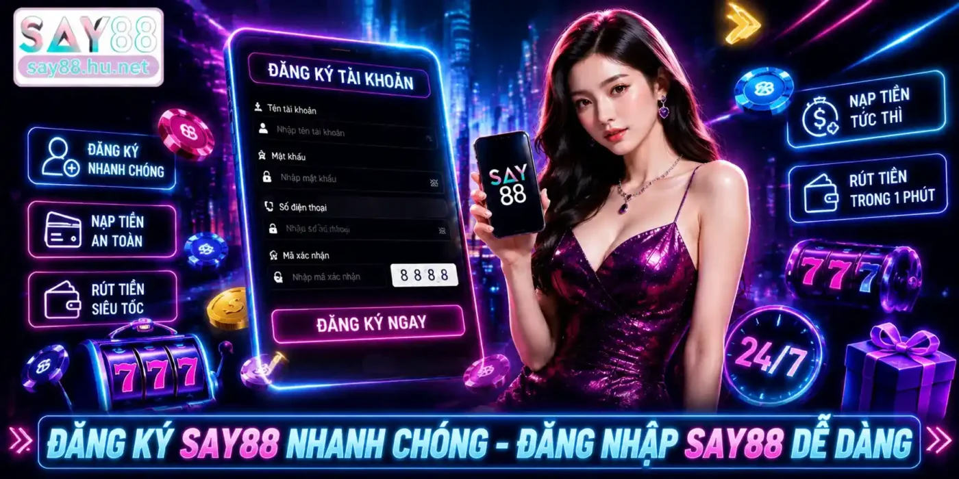Hướng dẫn đăng ký SAY88 - đăng nhập dễ dàng nhanh chóng