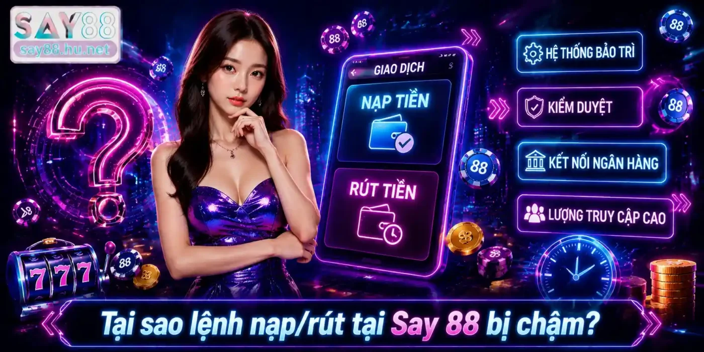 Tại sao lệnh nạp tiền rút tiền SAY88 bị chậm